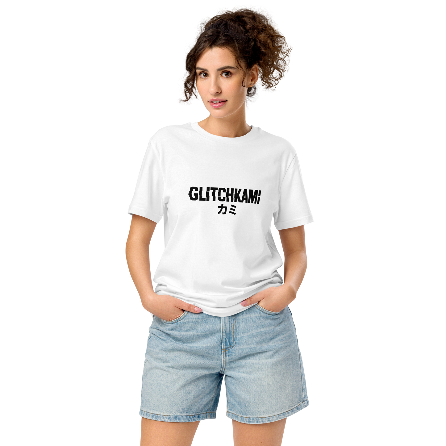 GlitchKami Katakana Unisex organic t-shirt